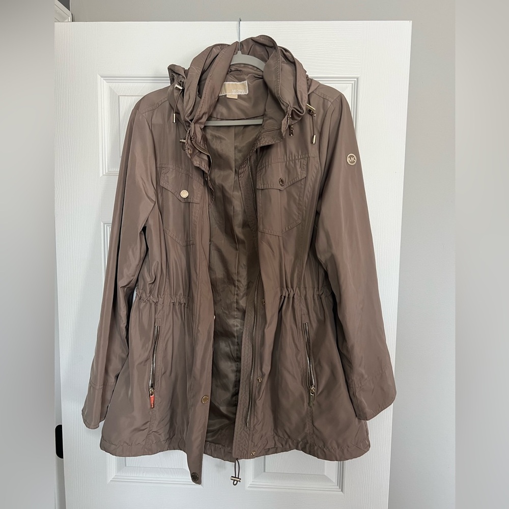 Michael Kors Taupe Utility Jacket